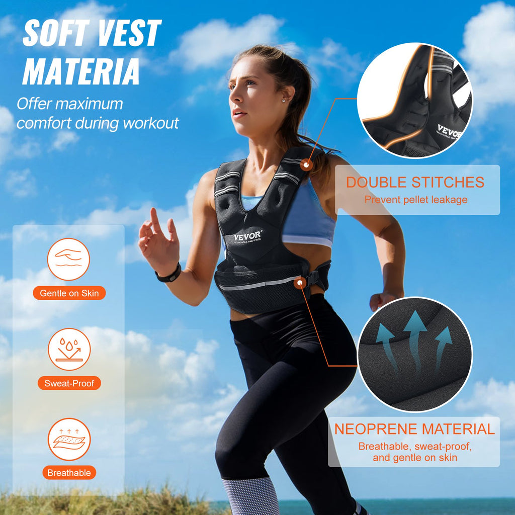 Reguliuojama svorio liemenė VEVOR JS-VEST006-2, 9–14,5 kg