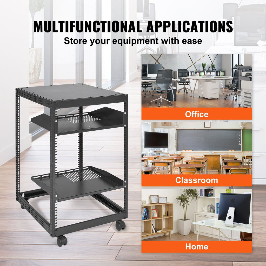 Atvira serverio spinta VEVOR HT-W6415, 15U