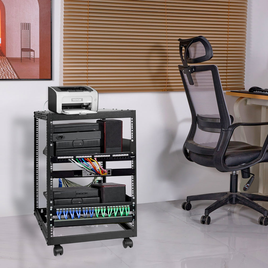 Atvira serverio spinta VEVOR HT-W6415, 15U
