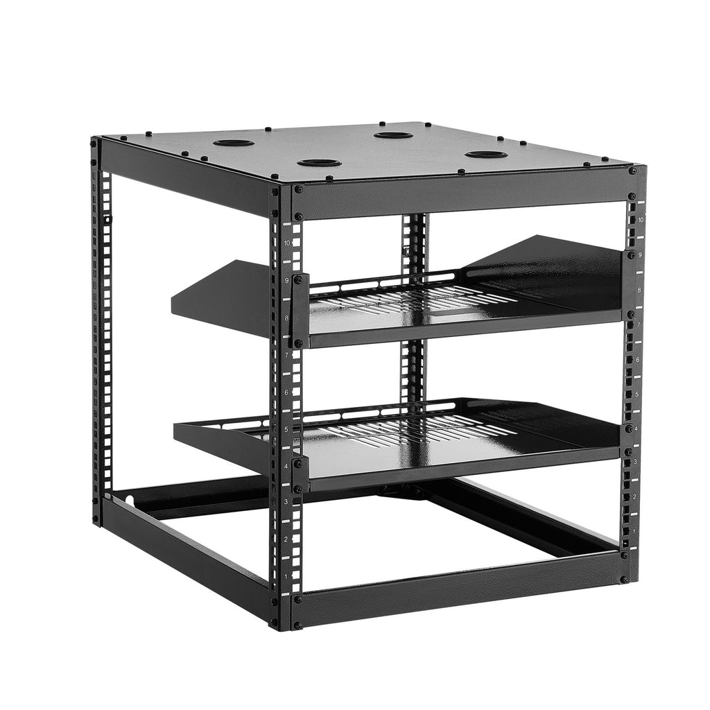Atviro rėmo tinklo spinta VEVOR SPT-504-10A, 10U
