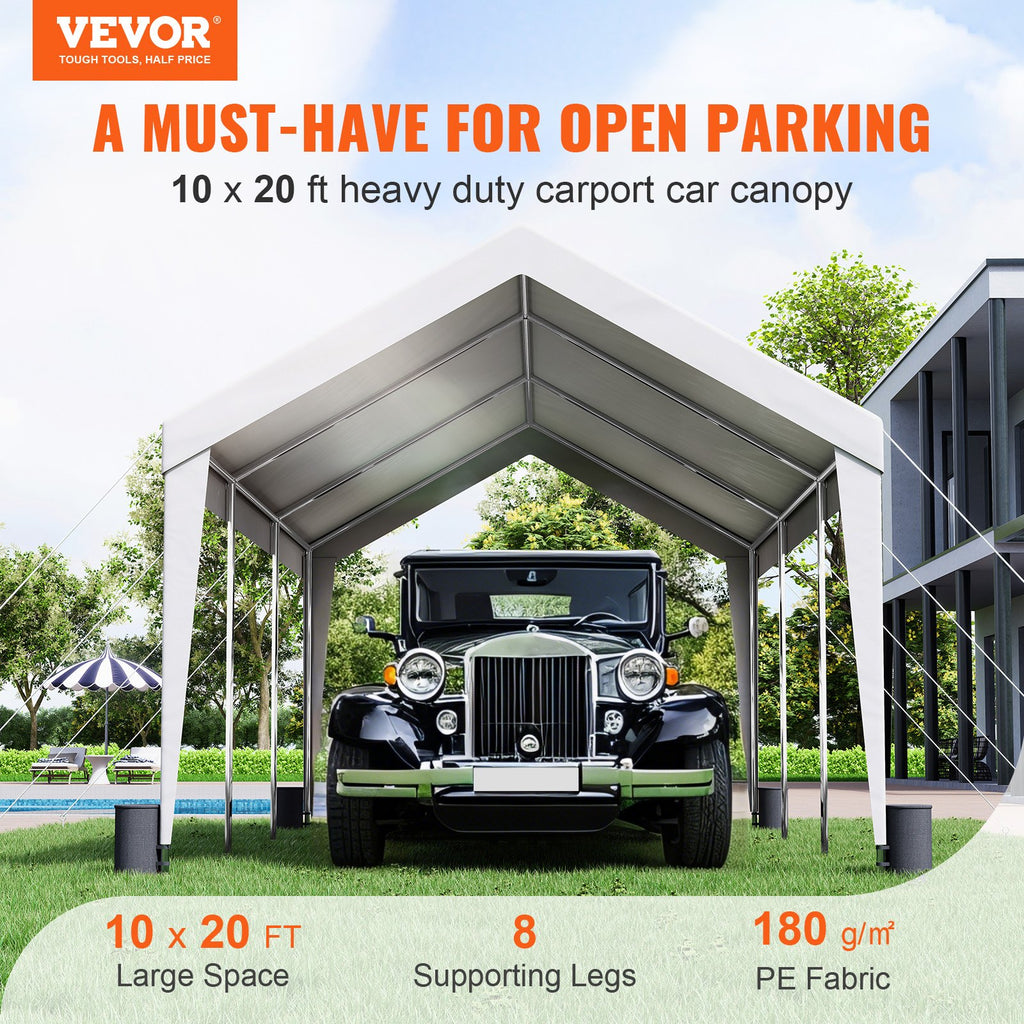 Automobilių stoginė VEVOR 10x20 ft, 3x6 m