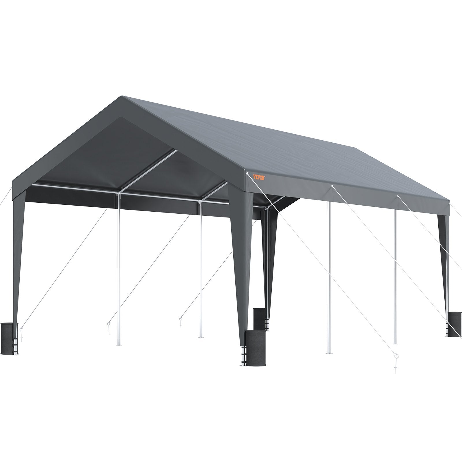 Automobilio stoginė-palapinė VEVOR 3 x 6 m, 8 atraminiai stulpai