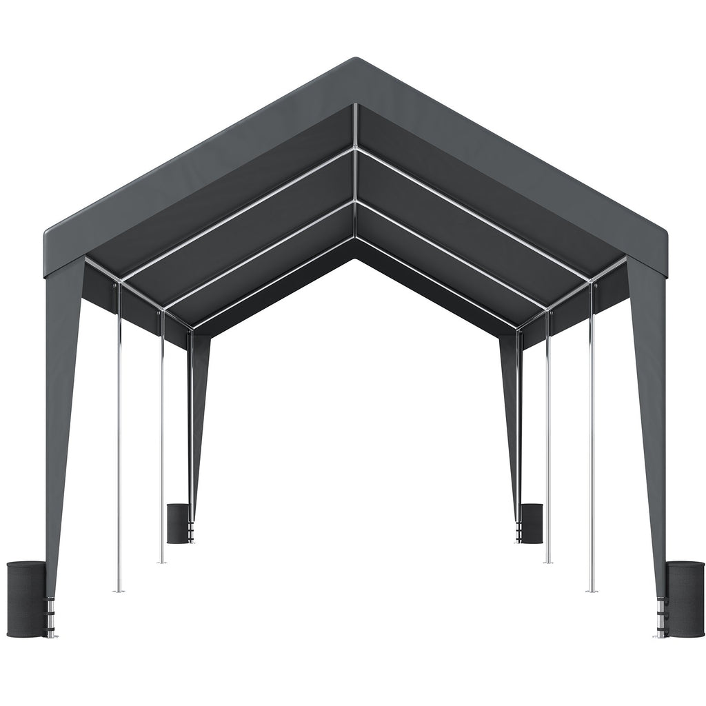 Automobilio stoginė-palapinė VEVOR 3 x 6 m, 8 atraminiai stulpai