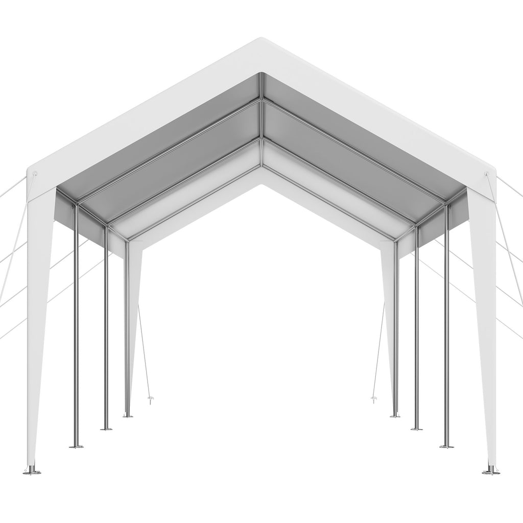 Automobilių stoginė VEVOR SXYJSCK-KFS1020FT-W, 3 x 6 m