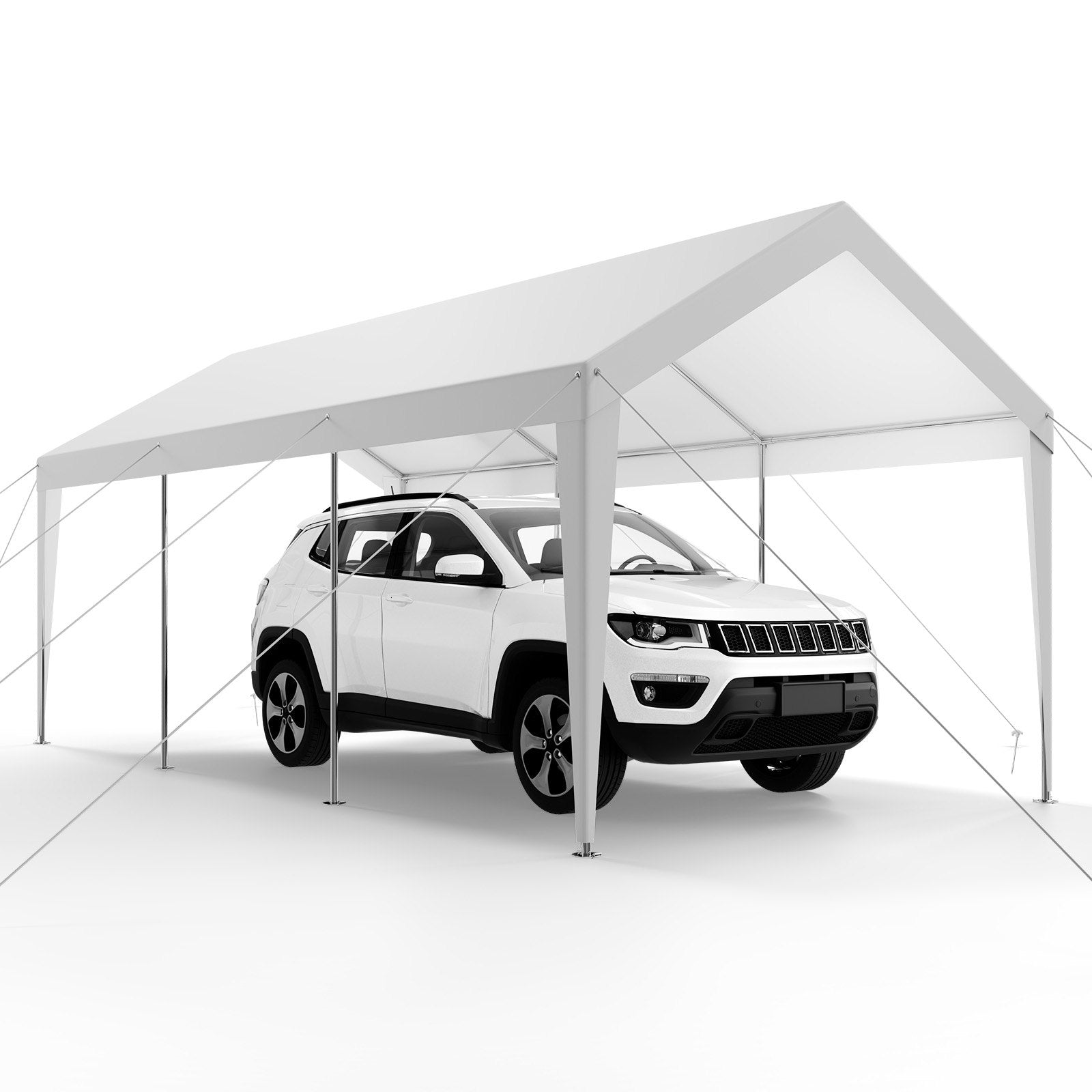 Automobilių stoginė VEVOR SXYJSCK-KFS1020FT-W, 3 x 6 m