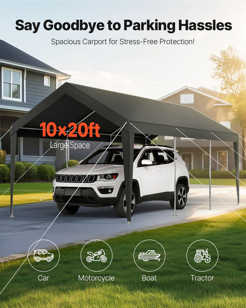 Automobilio stoginė VEVOR SXYJSCK-KFS1020FT-G, 3 x 6 m