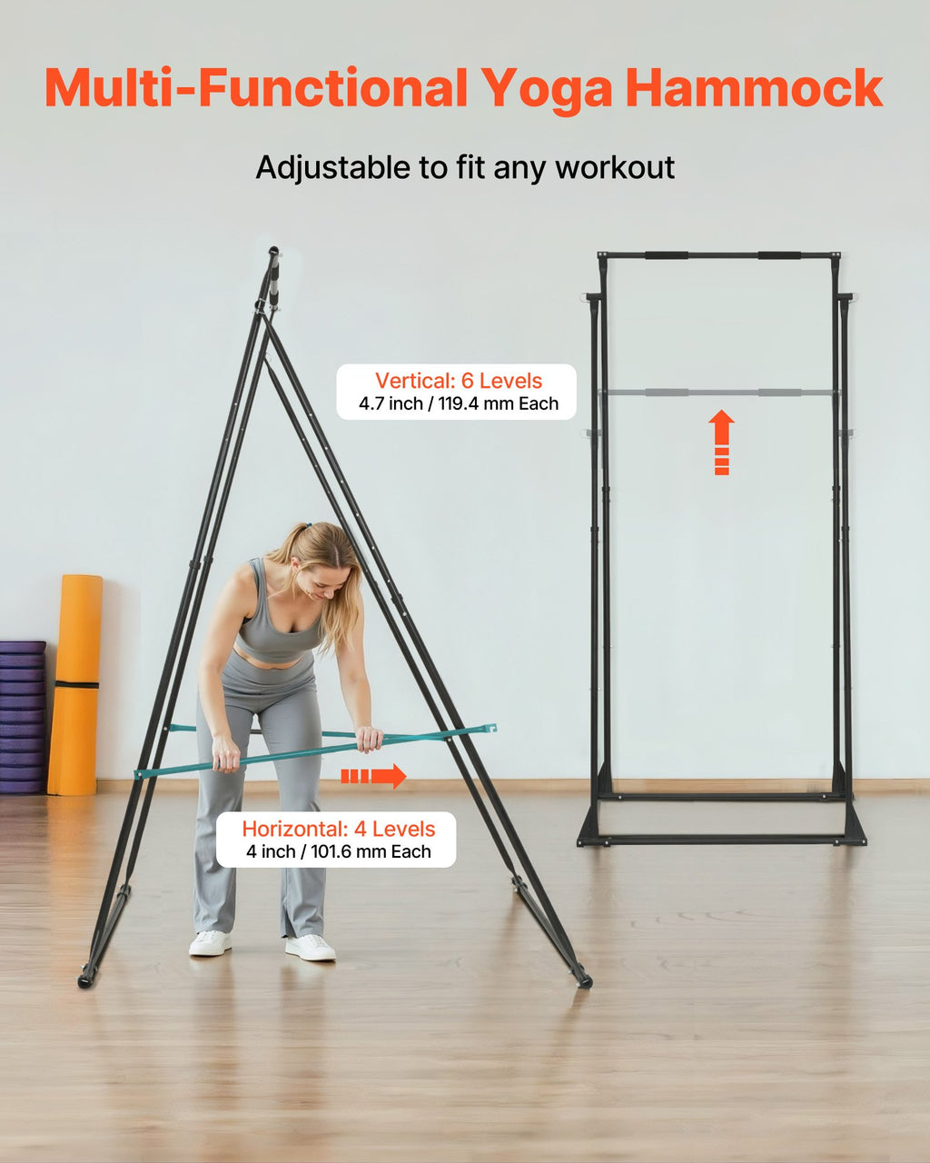 Oro jogos stovas VEVOR HM-559KT6R, 200 kg apkrova