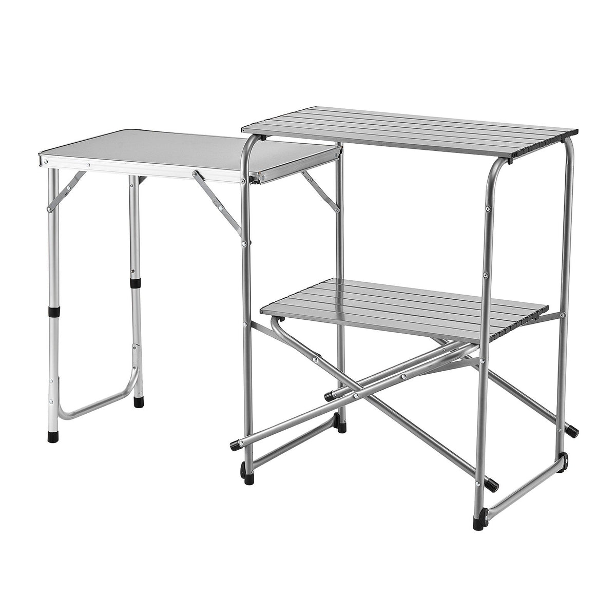 Sulankstomas stovyklavimo stalas-virtuvė VEVOR 12045, 40 kg apkrova