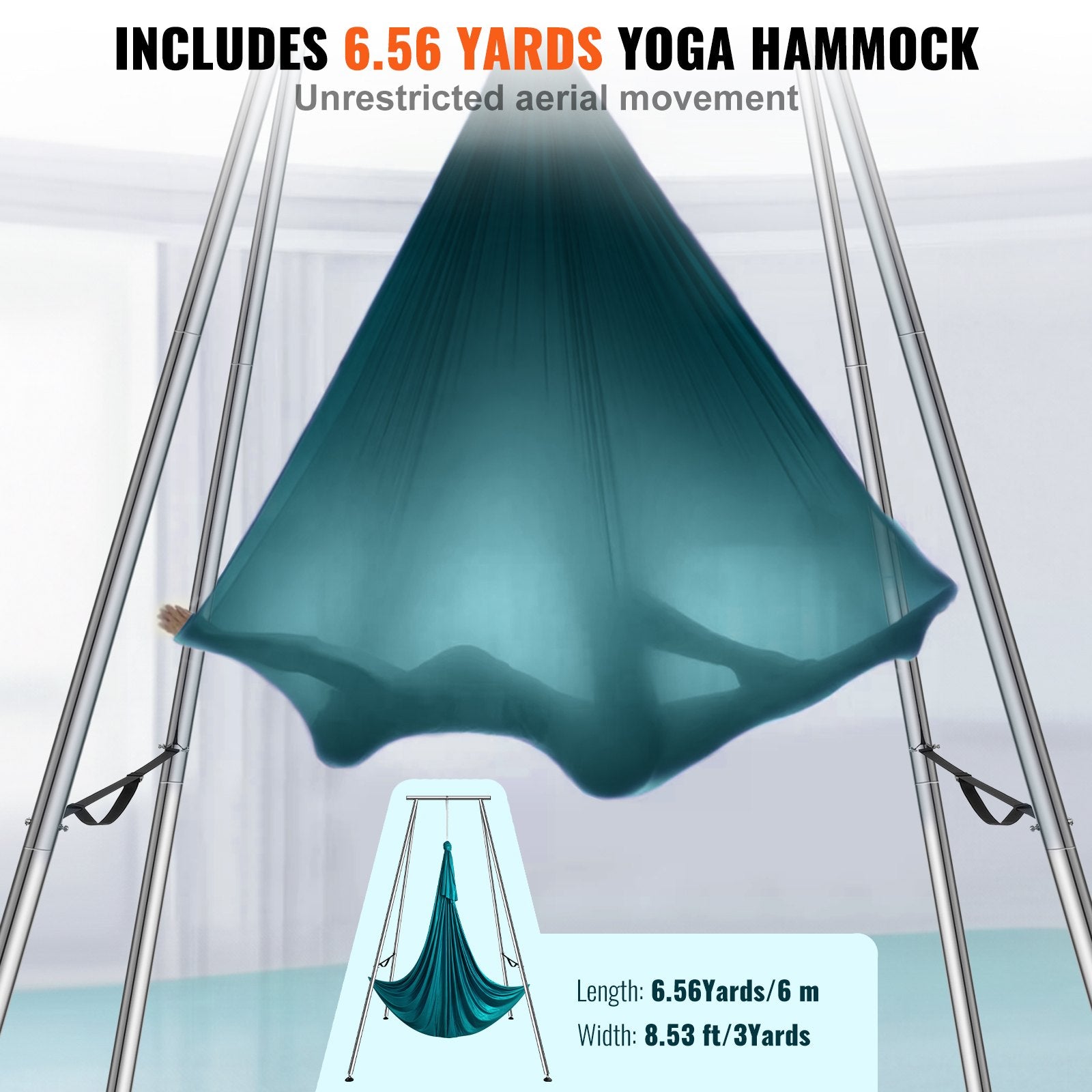 Oro jogos stovas su hamaku VEVOR HM-559MG6, 250 kg keliamoji galia