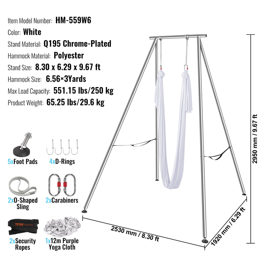 Oro jogos stovas su hamaku VEVOR HM-559W6, 250 kg apkrova