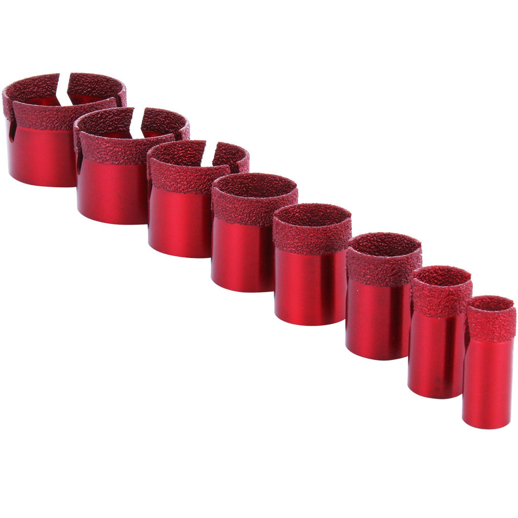 Deimantinių karūninių grąžtų rinkinys VEVOR KKQ8P, 20-68 mm