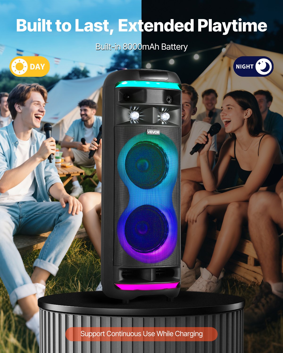 Karaoke sistema VEVOR AP-552, 80W