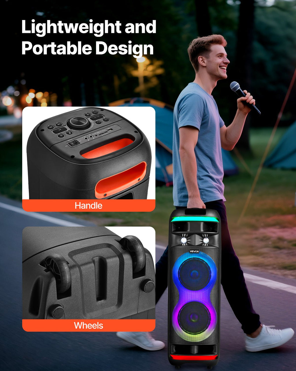 Karaoke sistema VEVOR AP-552, 80W