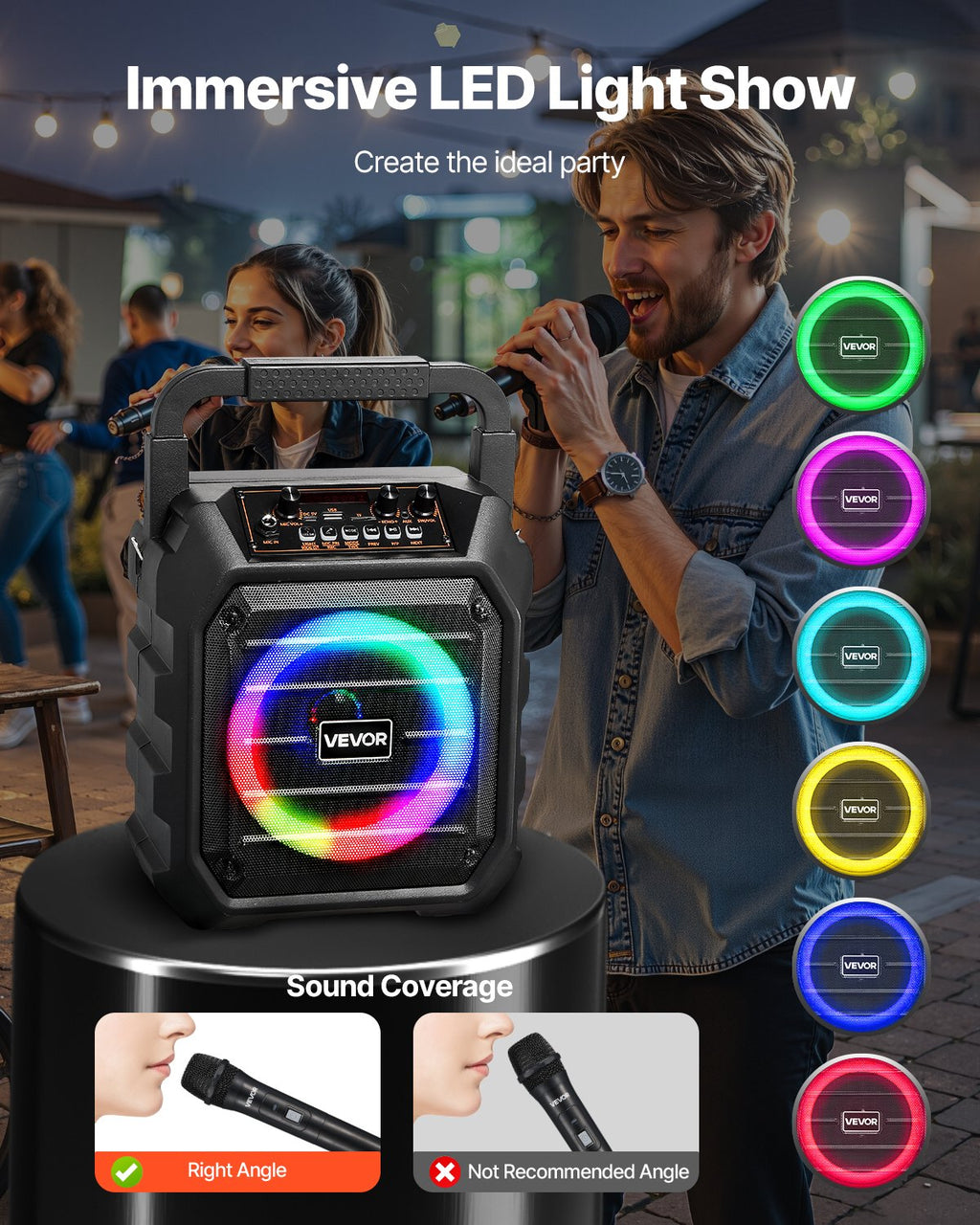 Karaoke aparatas VEVOR Q61, 20W