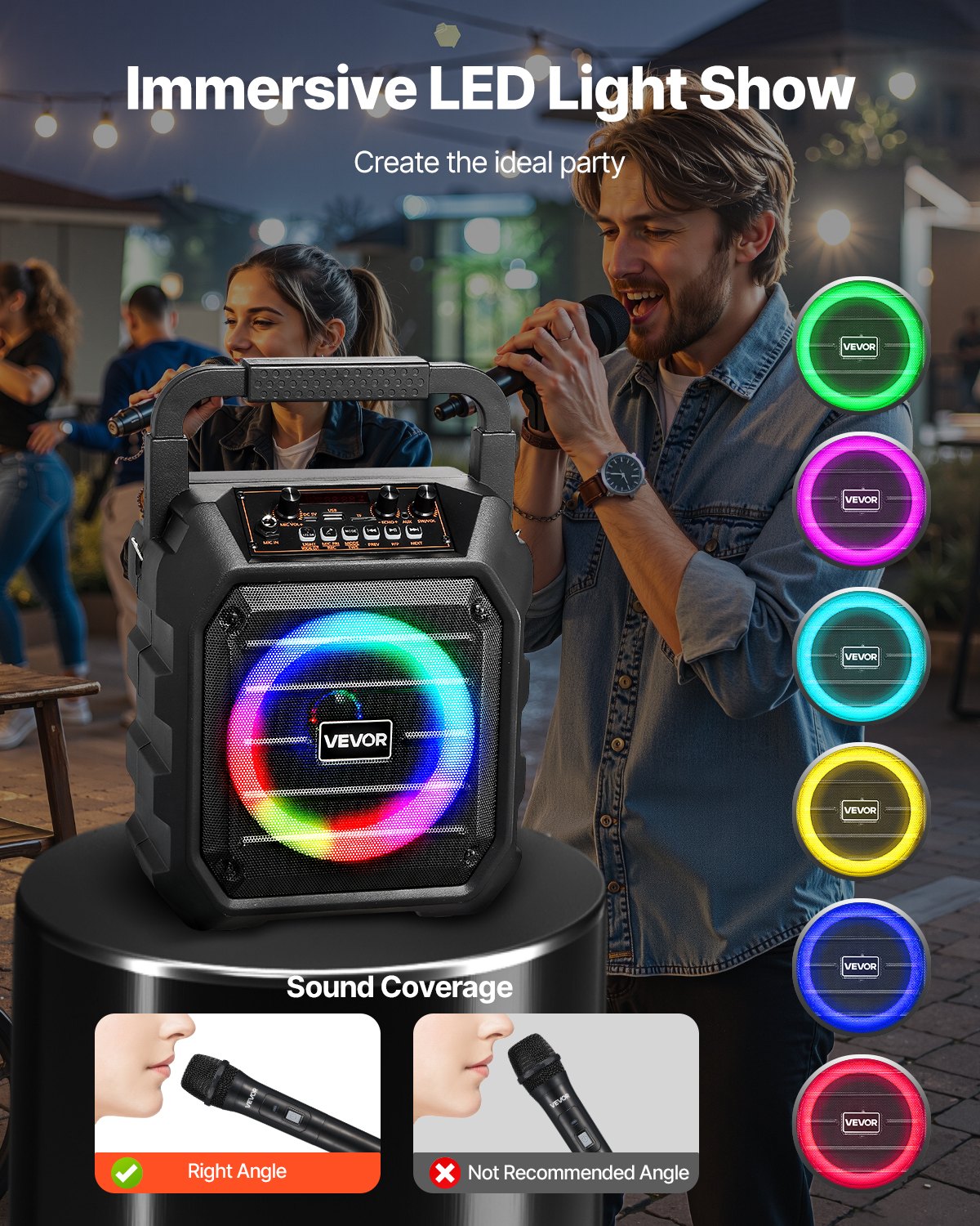 Karaoke aparatas VEVOR Q61, 20W