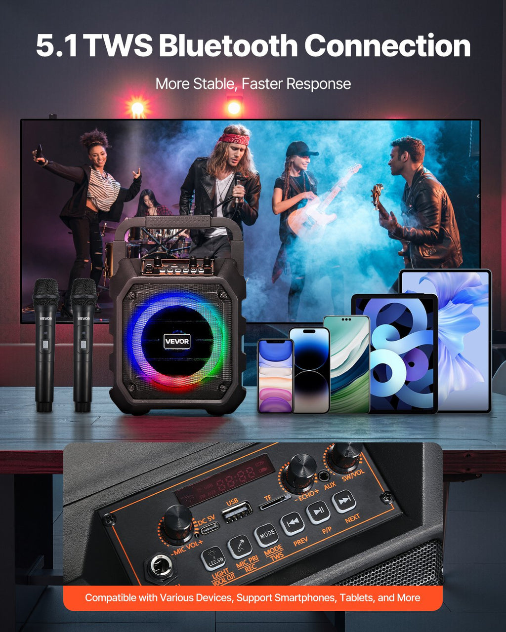 Karaoke aparatas VEVOR Q61, 20W