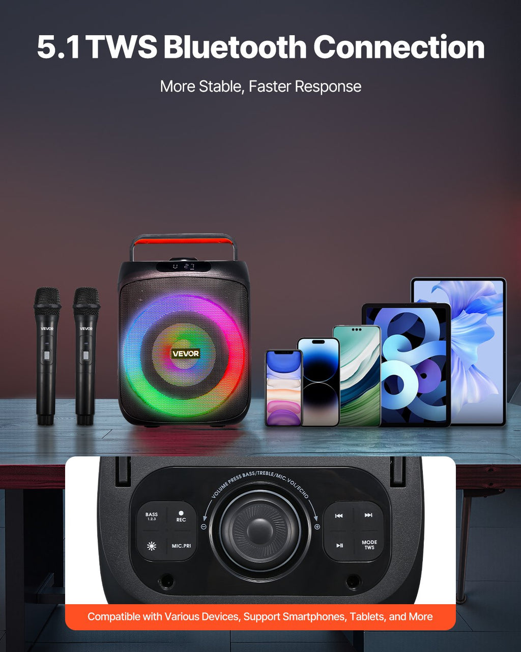 Karaoke aparatas VEVOR AP-G568, 30W
