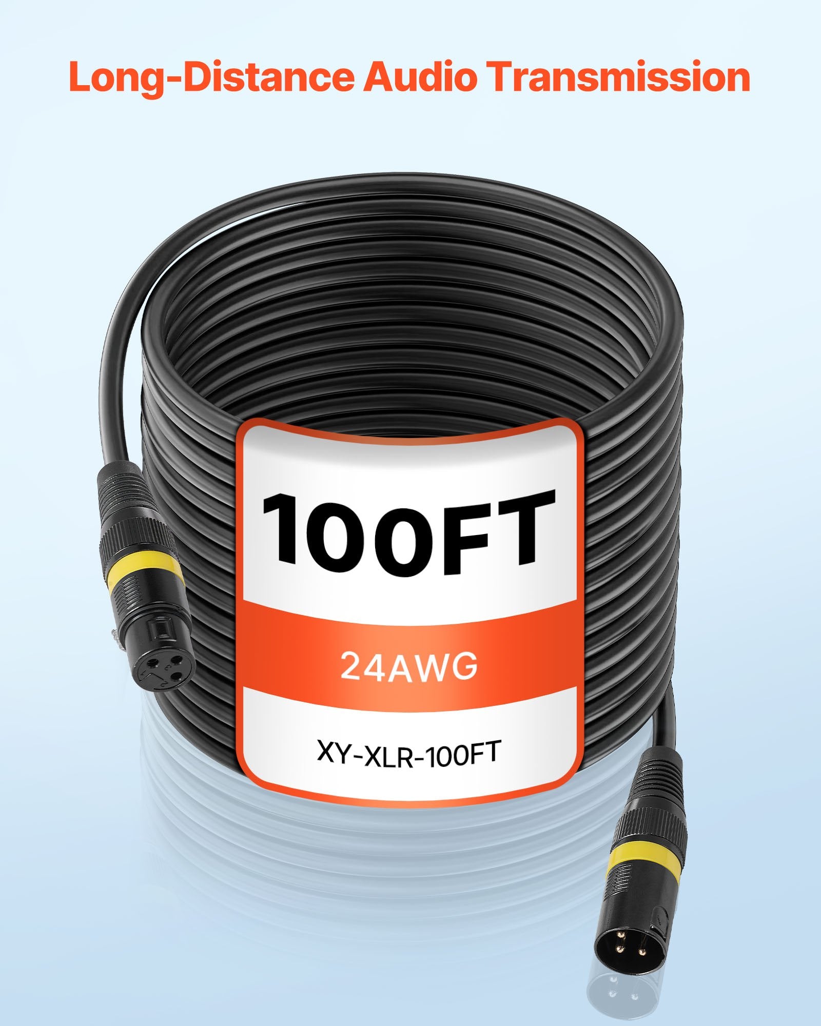 XLR kabelių rinkinys VEVOR XY-XLR-100FT-2PK, 30,48 m
