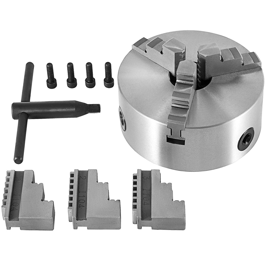 Trijų kumštelių tekinimo griebtuvas VEVOR K11-125, 125 mm