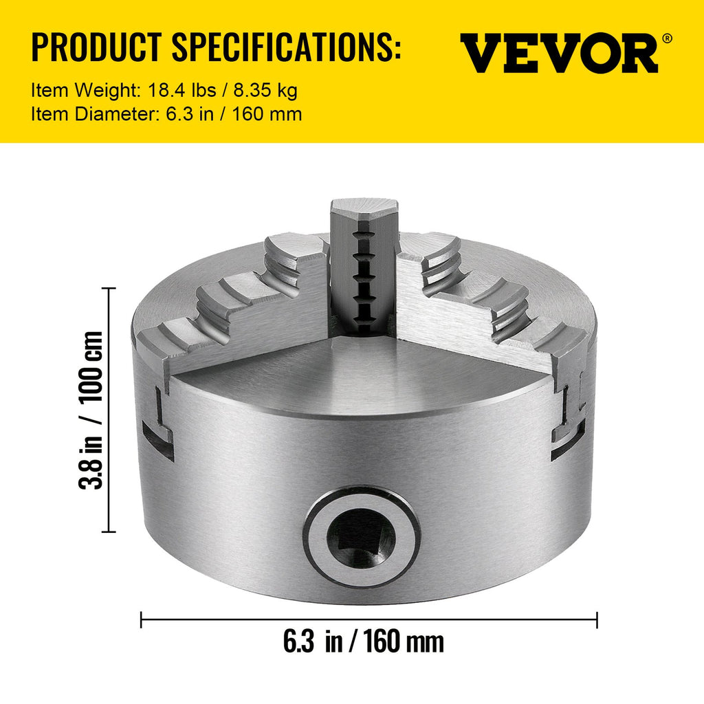 Tekinimo griebtuvas VEVOR K11-160, 160 mm
