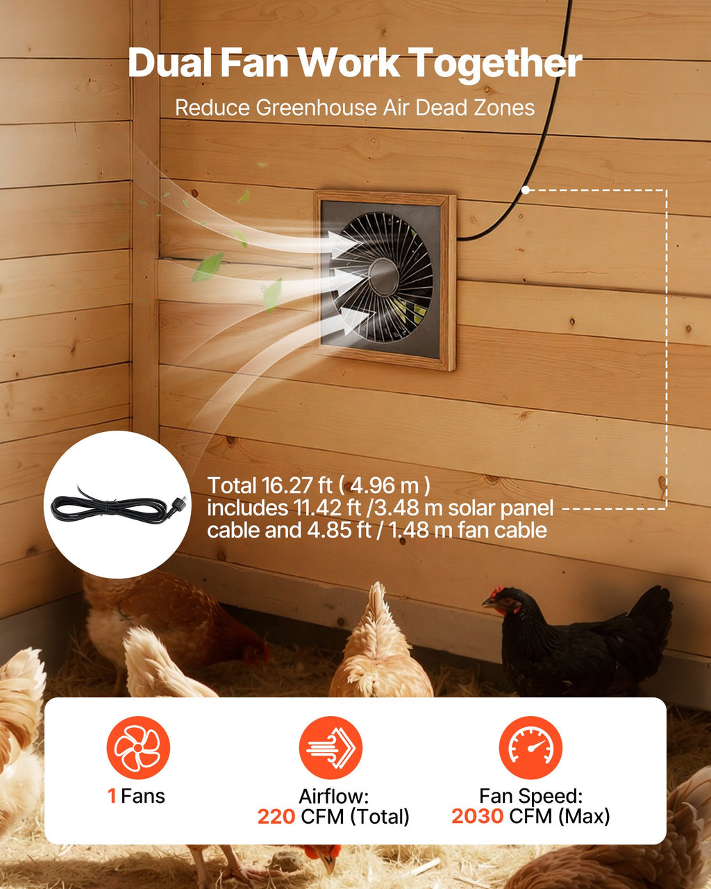 Saulės energija varomas ventiliatorius VEVOR JRD-03, 25 W