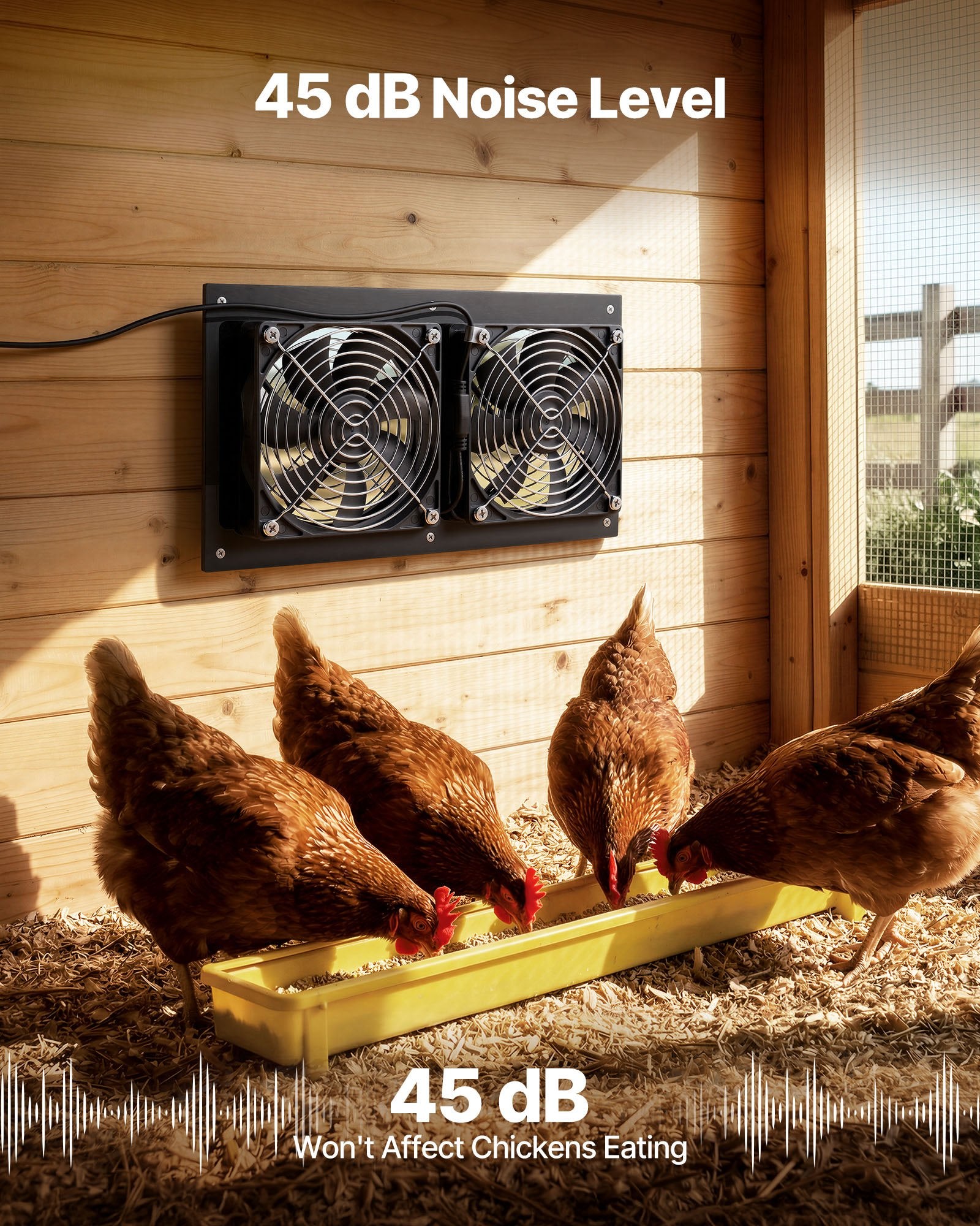 Saulės energija varomas ventiliatorius VEVOR 15W-XC12025X12Z, 15W