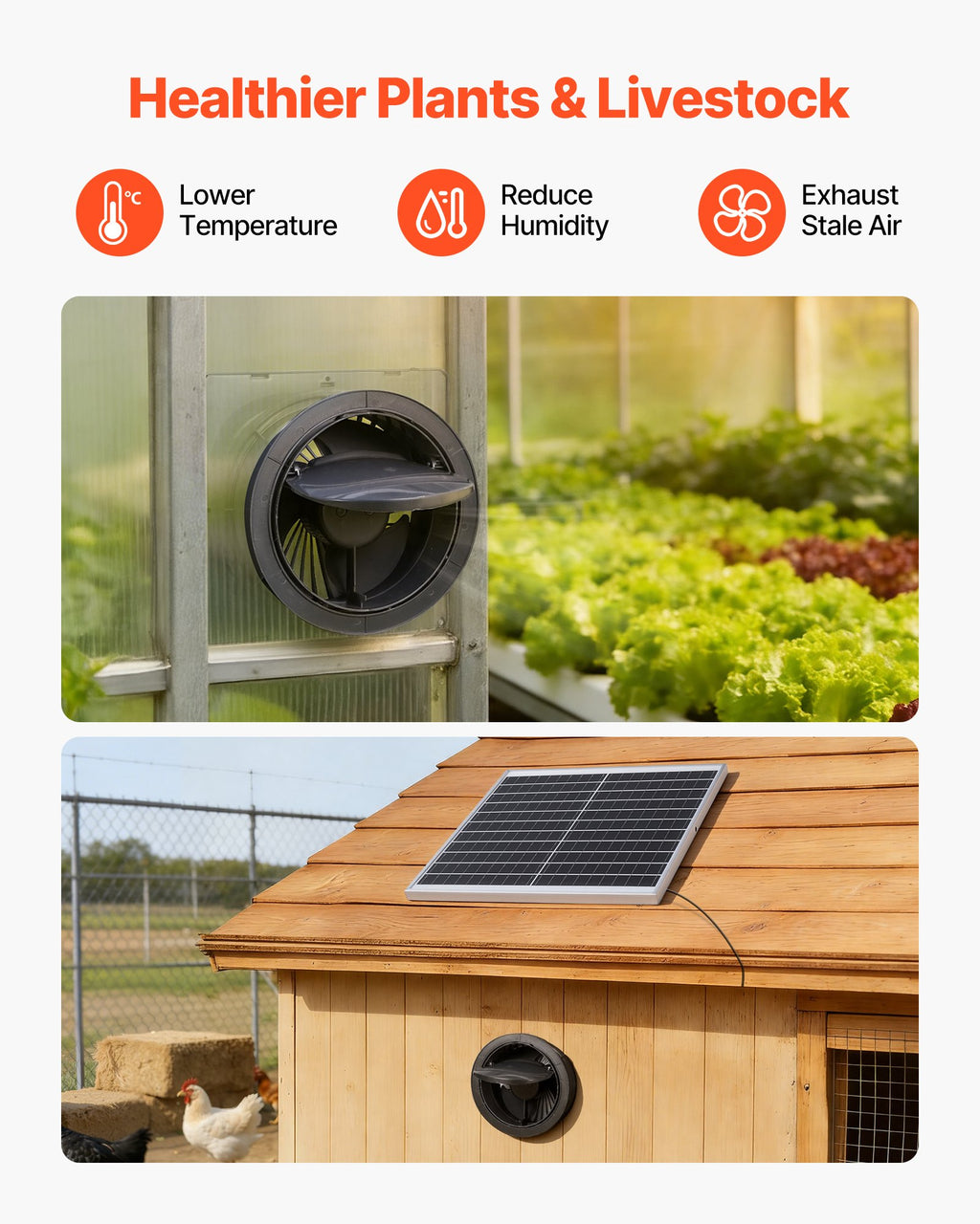Saulės energija varomas ventiliatorius VEVOR JRD-05, 20W