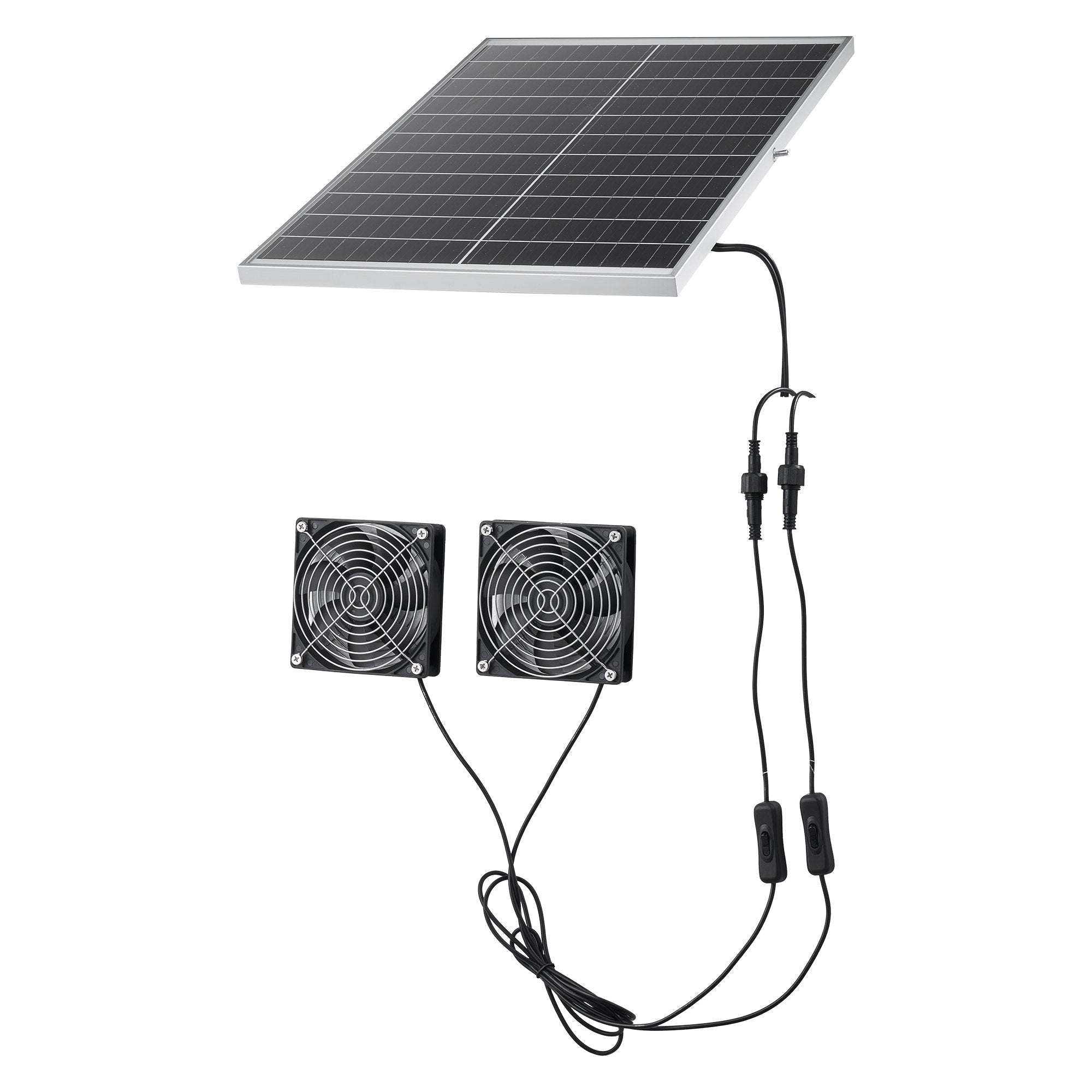 Saulės energija varomas ventiliatorius VEVOR 30W-XC12025X12Z, 30 W