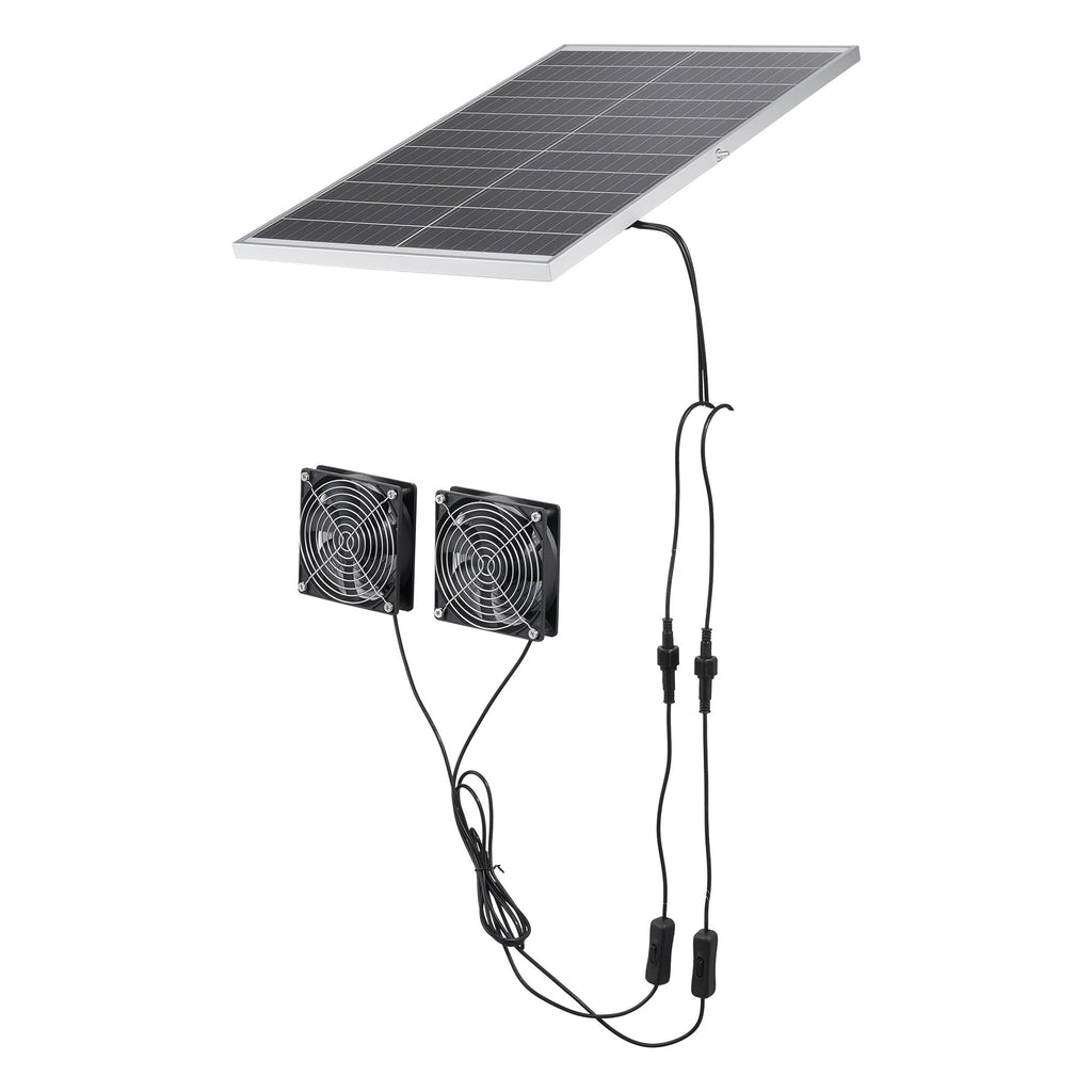 Saulės energija varomas ventiliatorius VEVOR 30W-XC12025X12Z, 30 W