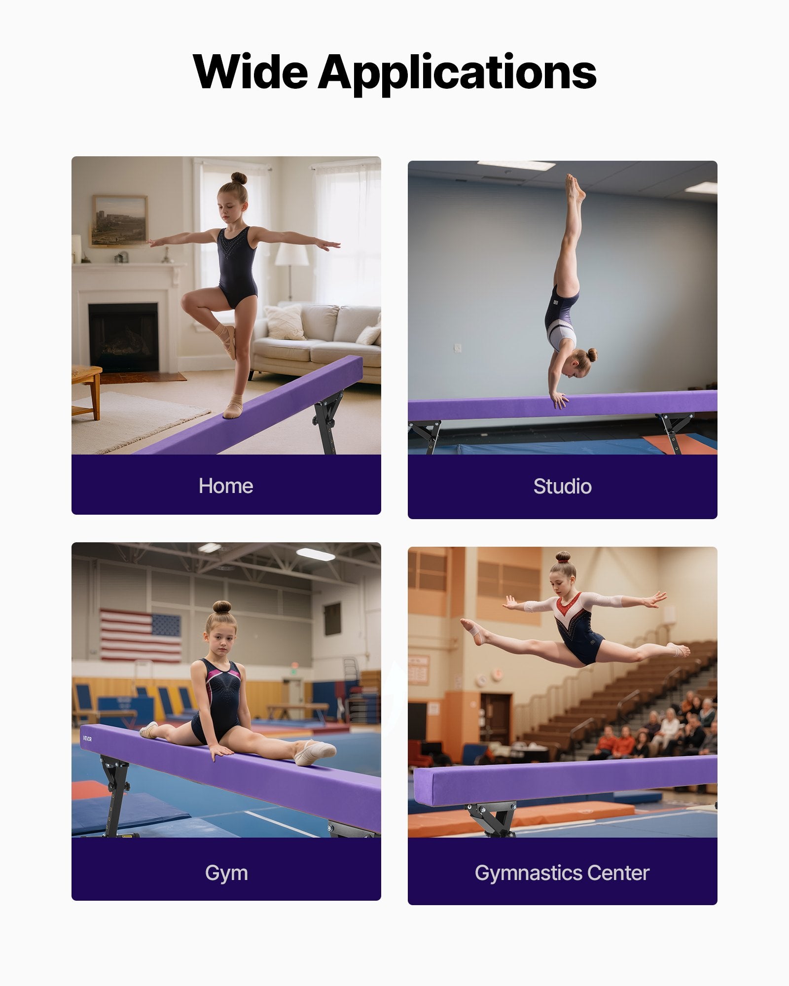 Gimnastikos buomas VEVOR SWS8WSU1, 245 cm ilgio