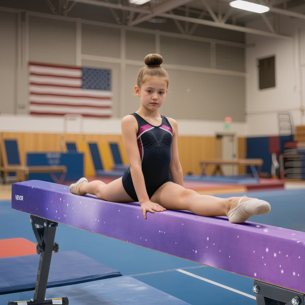 Gimnastikos buomas VEVOR SWC8WSU1, 2,45 m ilgio