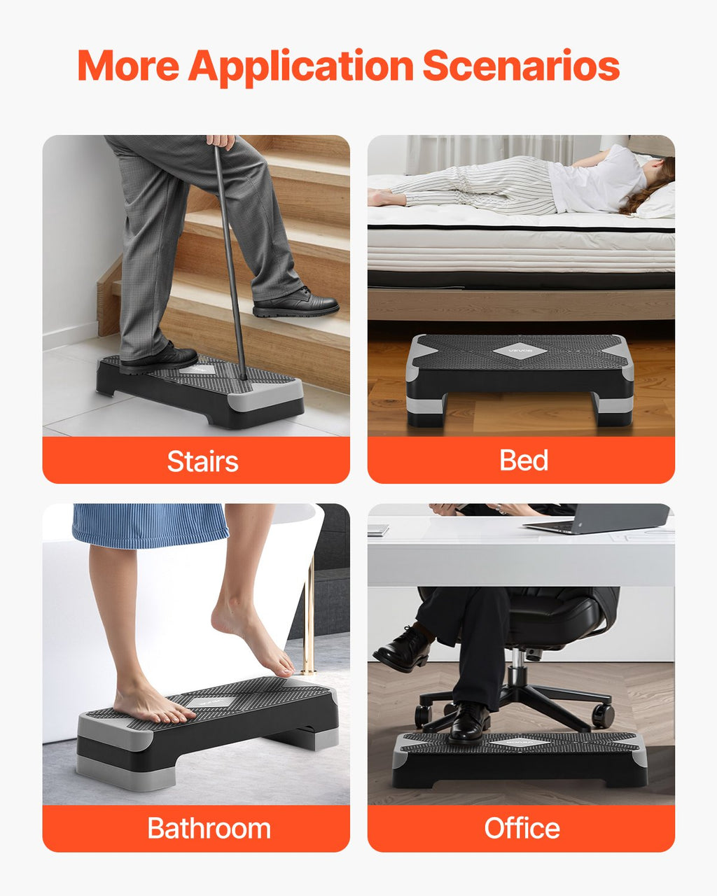 Aerobikos step platforma VEVOR CD-T012, 3 reguliuojami aukščiai