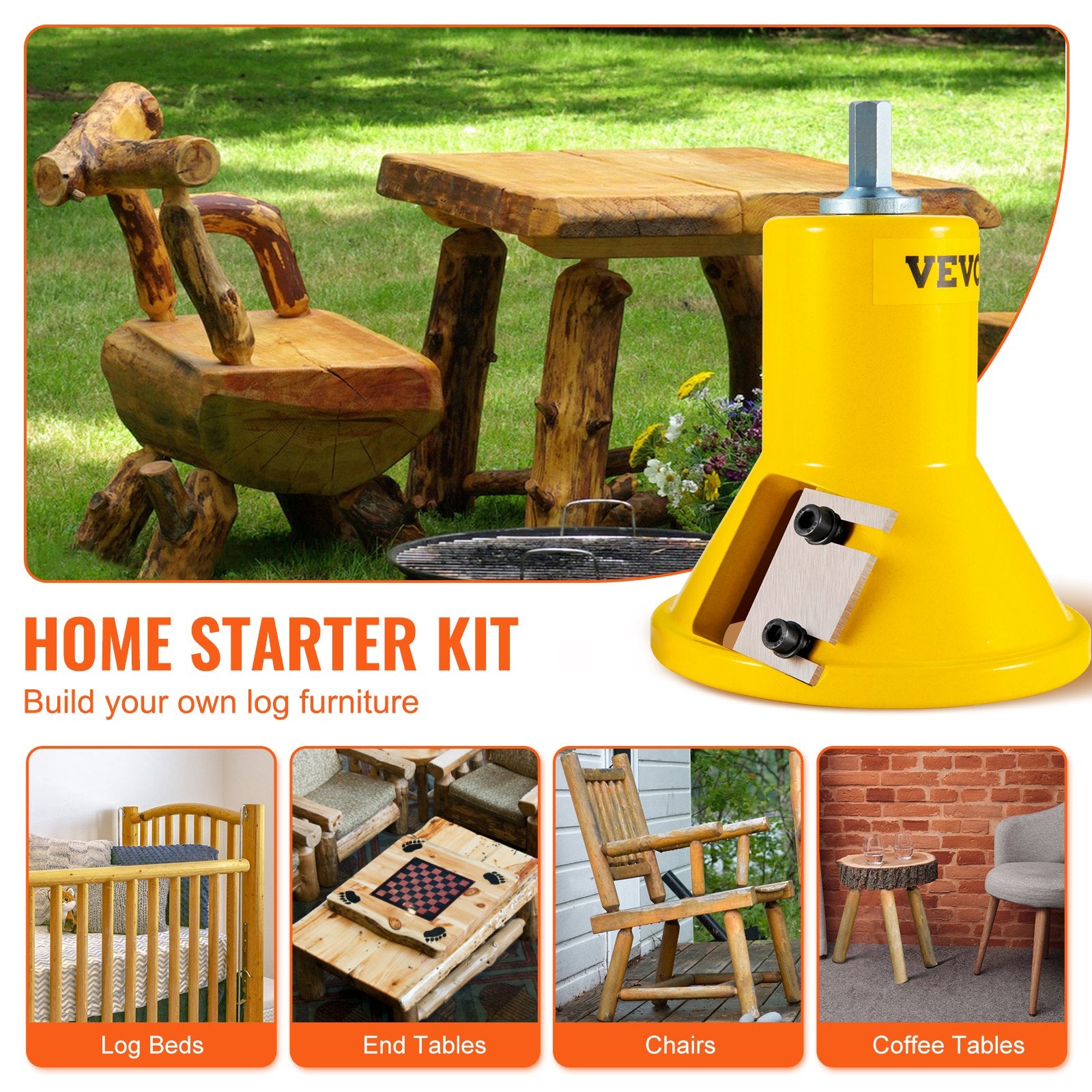 Kaiščių pjovimo galvučių rinkinys VEVOR Home Master Kit, 25,4–50,8 mm
