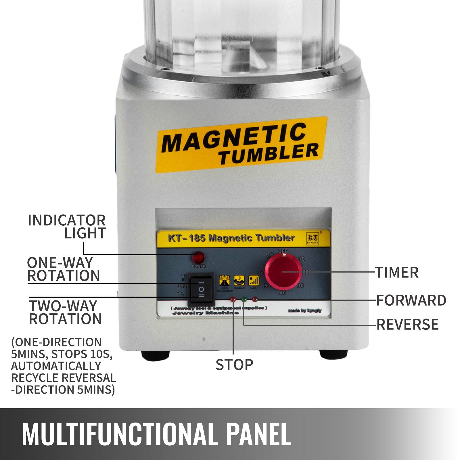 Magnetinis poliruoklis VEVOR KT-185, 800 g talpos