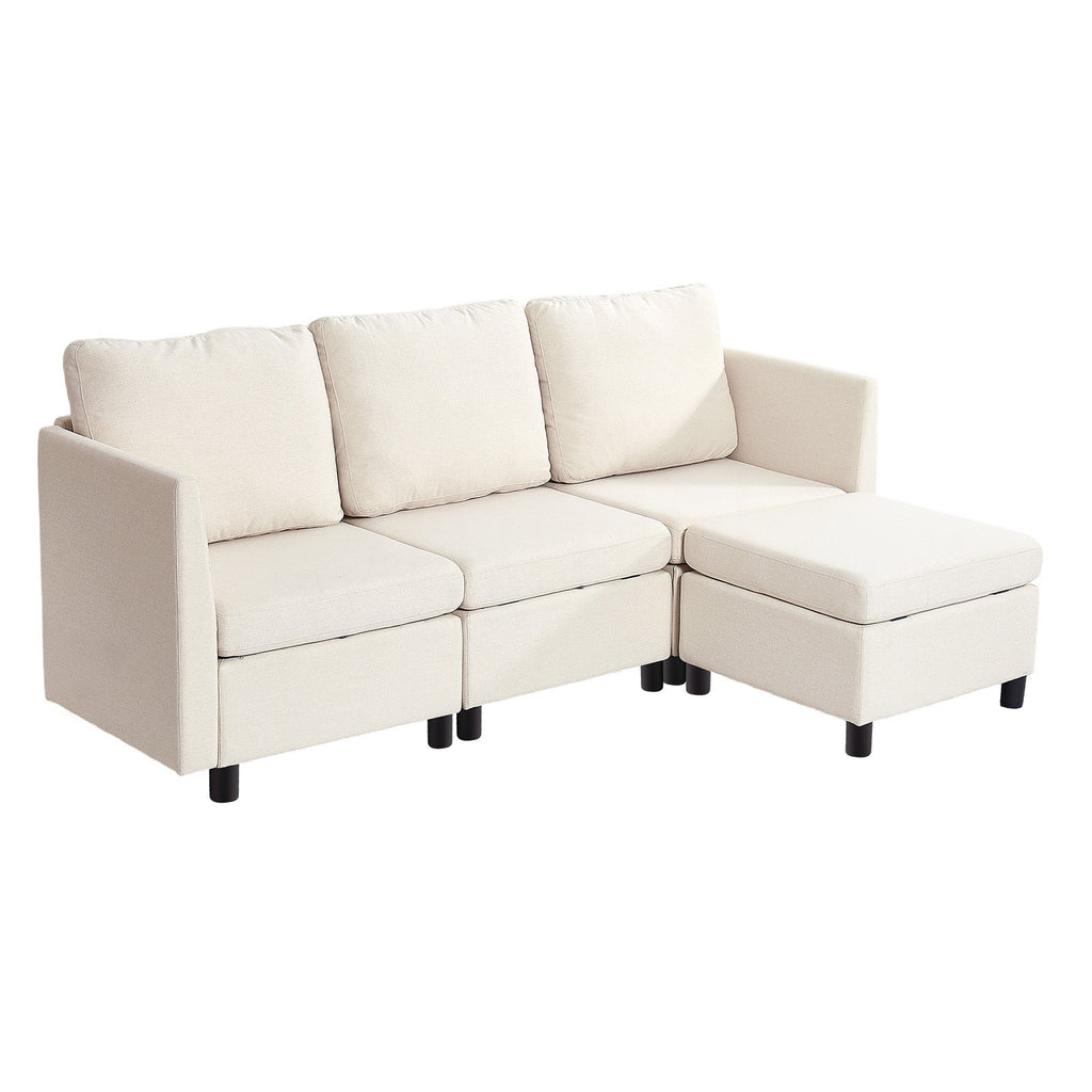Modulinė kampinė sofa VEVOR SS001-3, 3 vietų su daiktadėžėmis