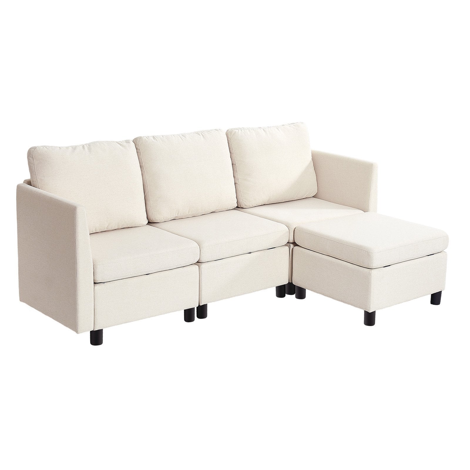 Modulinė kampinė sofa VEVOR SS001-3, 3 vietų su daiktadėžėmis