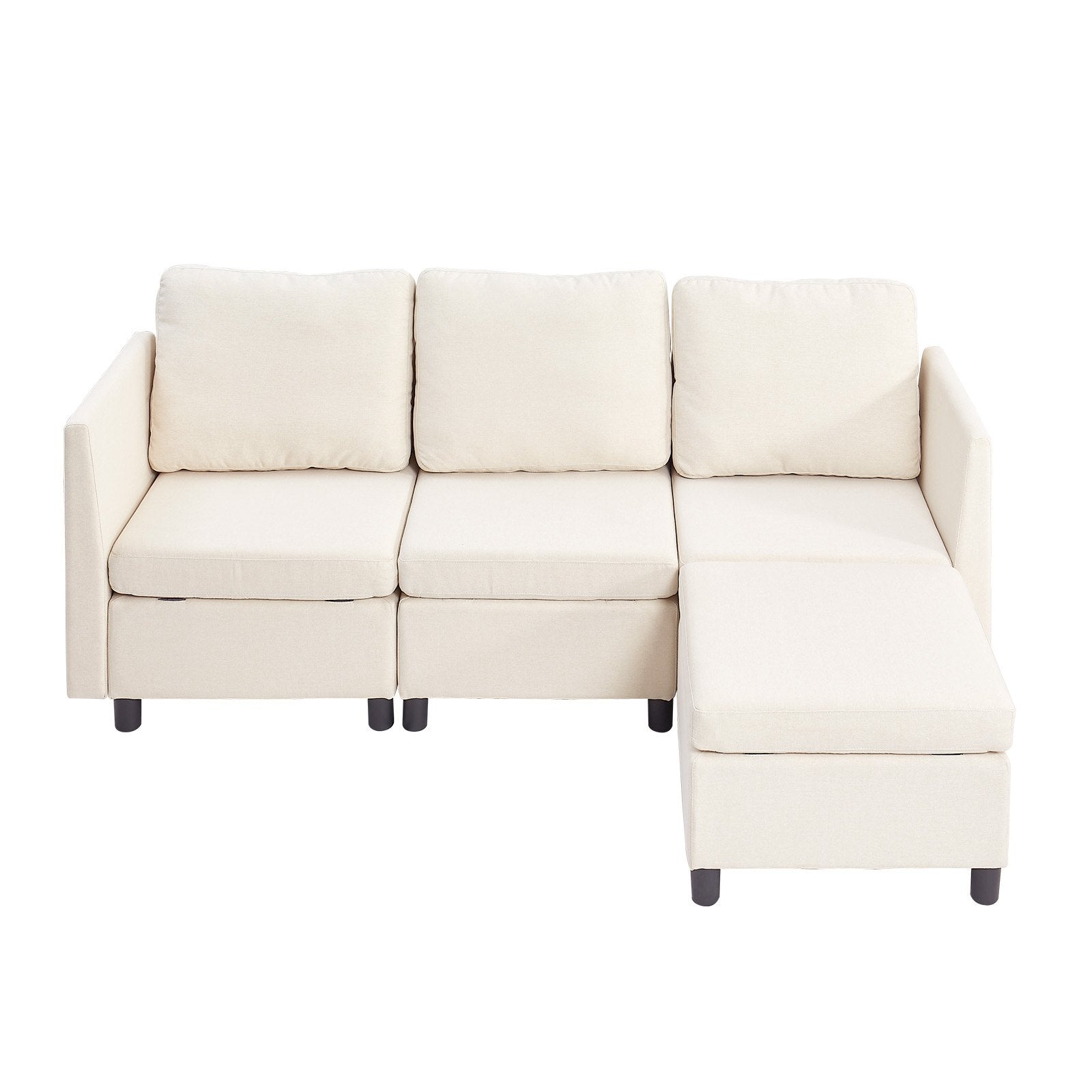 Modulinė kampinė sofa VEVOR SS001-3, 3 vietų su daiktadėžėmis