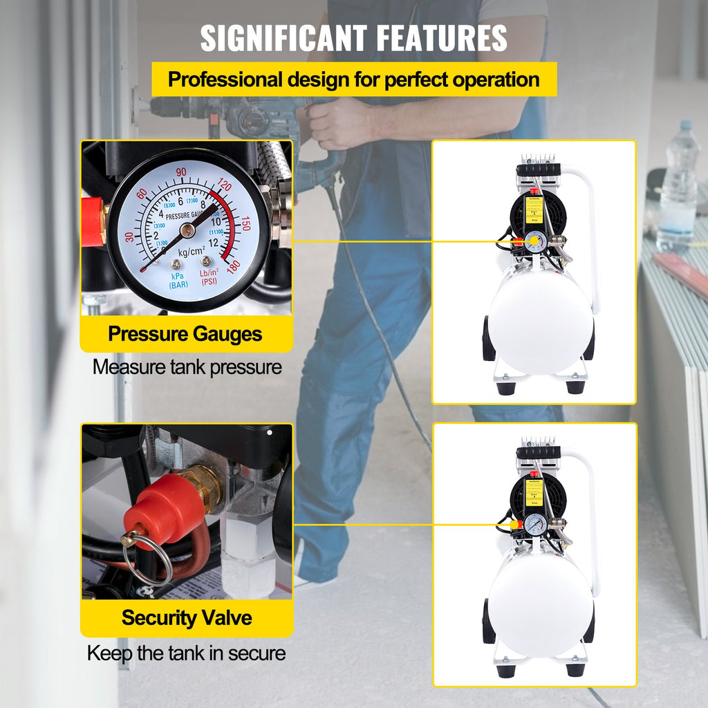 Oro kompresorius VEVOR 850-11-14L, 18 l, 850 W