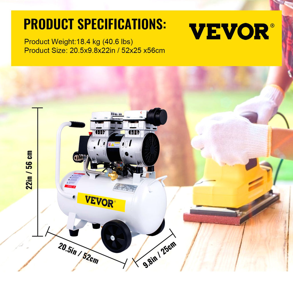 Oro kompresorius VEVOR 850-11-14L, 18 l, 850 W