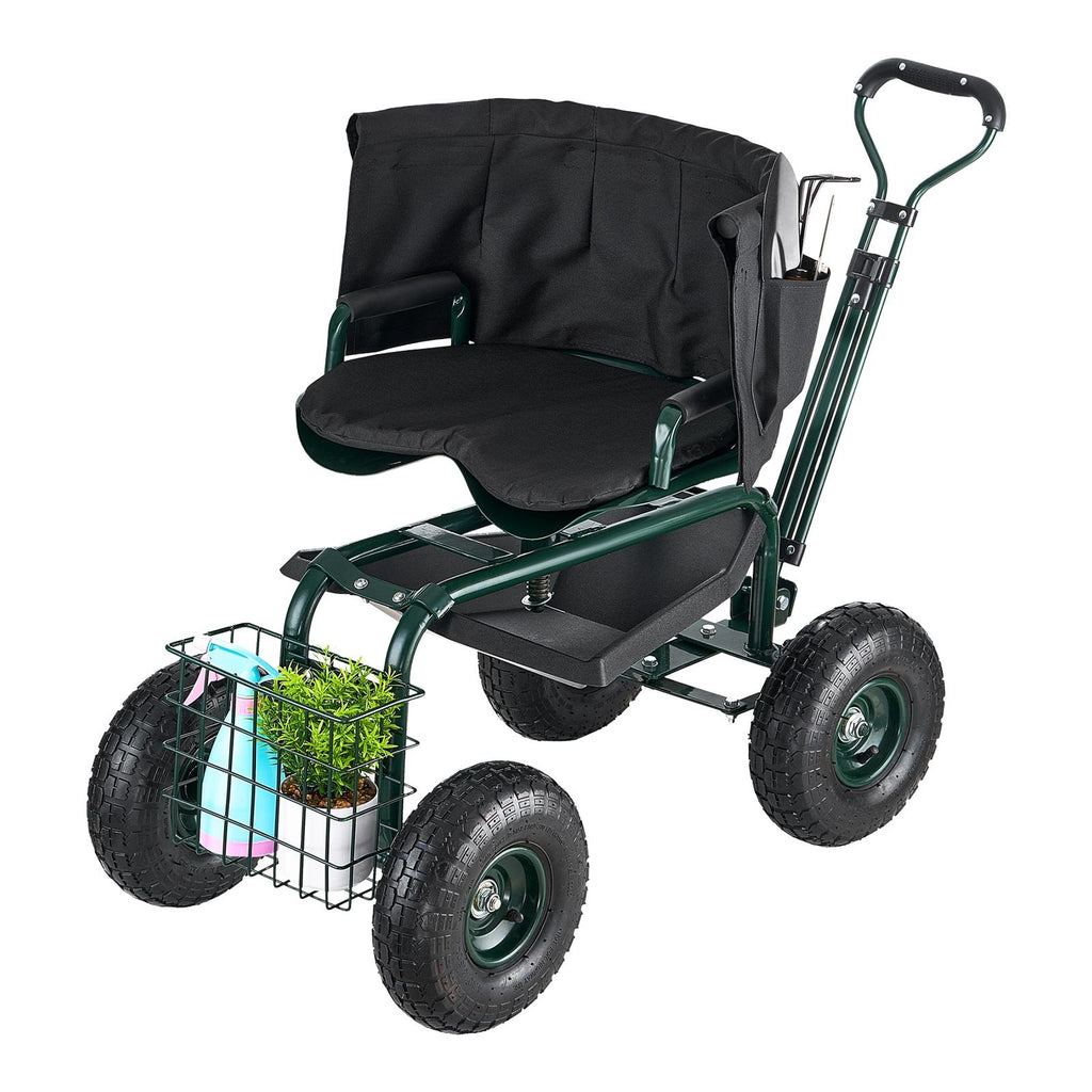 Sodo kėdė su ratukais VEVOR TC4502F, 181 kg apkrova