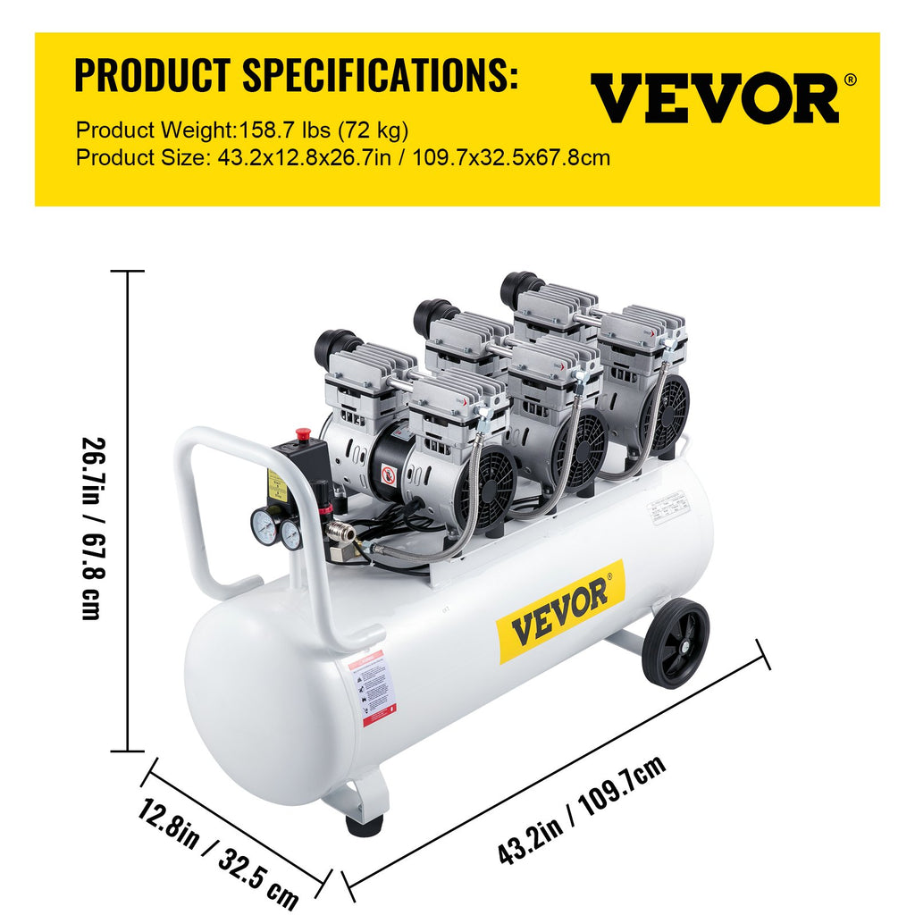 Oro kompresorius VEVOR KYJ-5244, 80 l