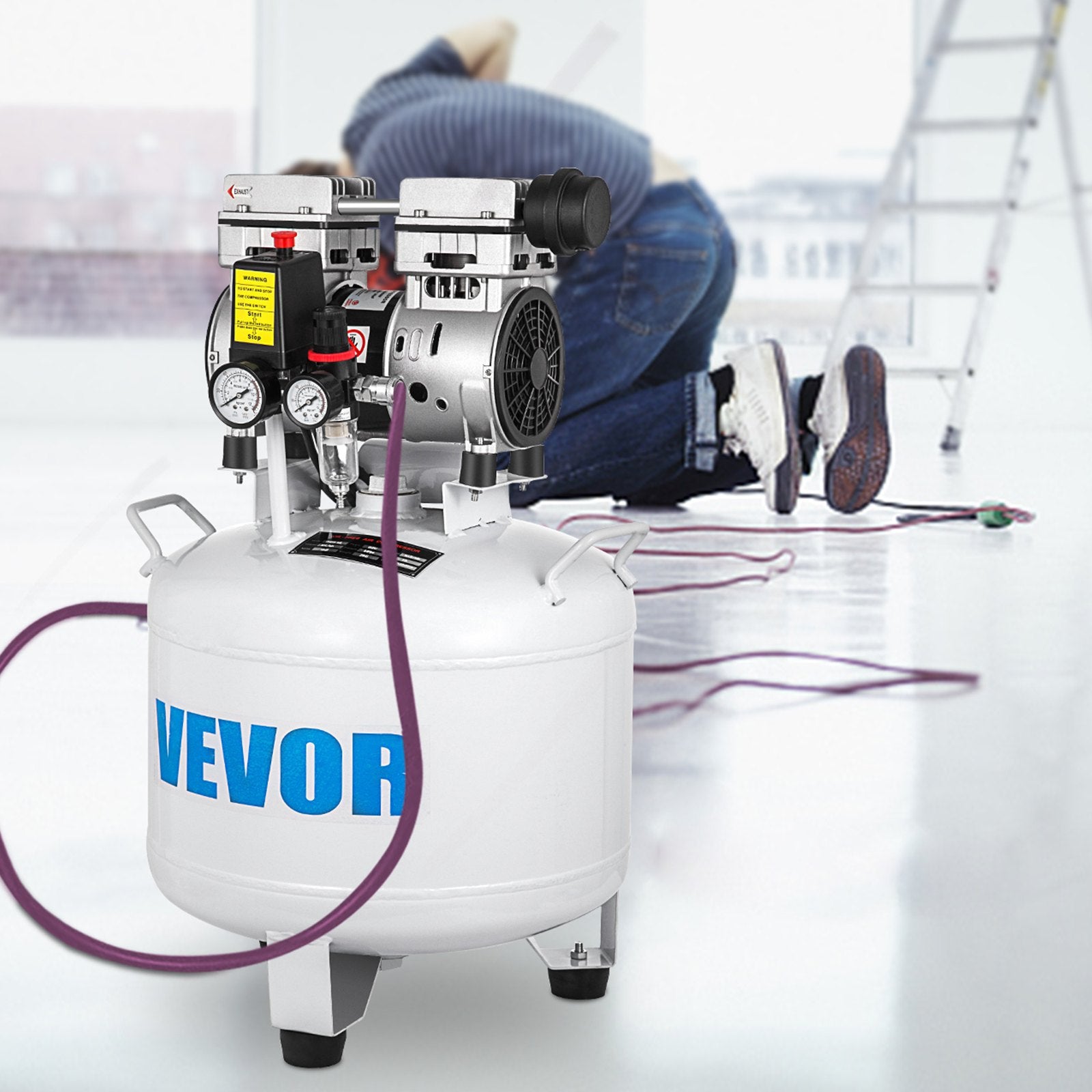 Vertikalus oro kompresorius VEVOR 40L, 850W