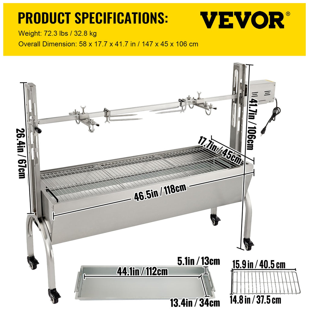 Kepsninė su iešmu VEVOR KL-003, 60 kg apkrova
