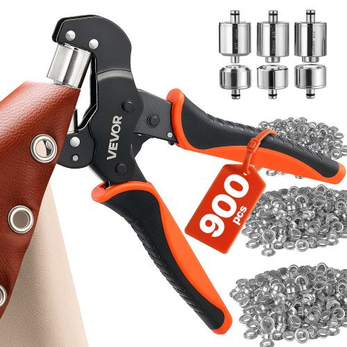 Kniedijimo įrankių rinkinys VEVOR 6MM478, 900 vnt. kniedžių