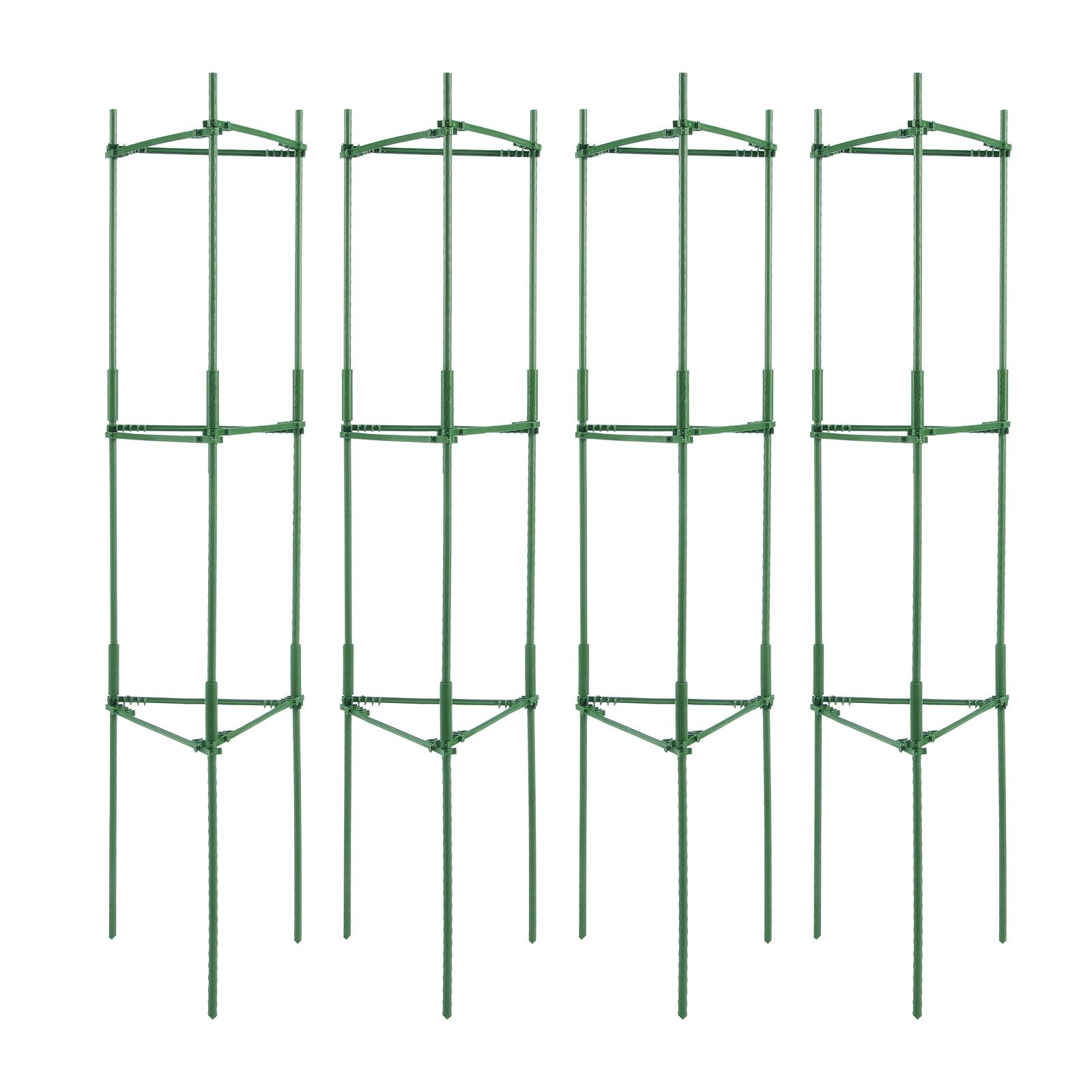 Atramos augalams VEVOR FQZJBS4C-63in-4P-3Z, 160 cm (4 vnt.)