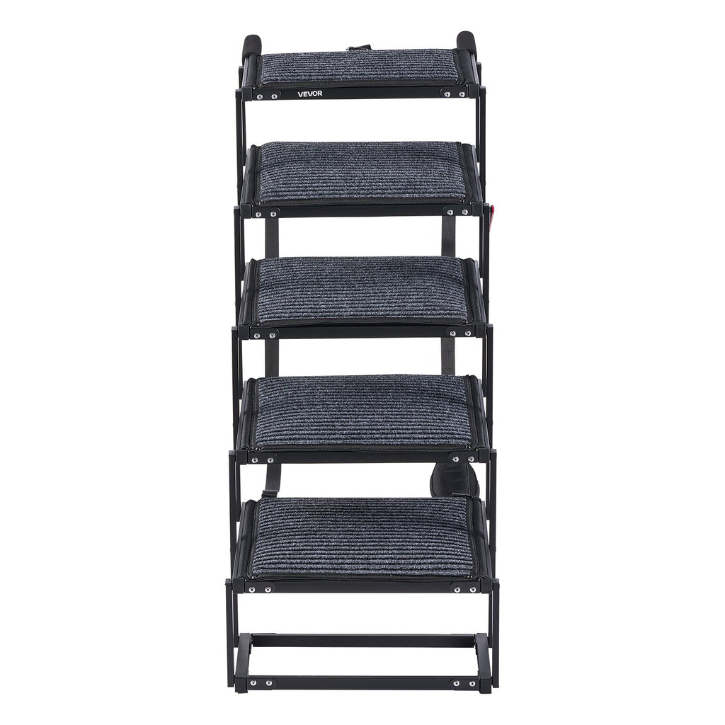 Šunų laipteliai automobiliui VEVOR 40x33-6, 5 pakopų, iki 91 kg