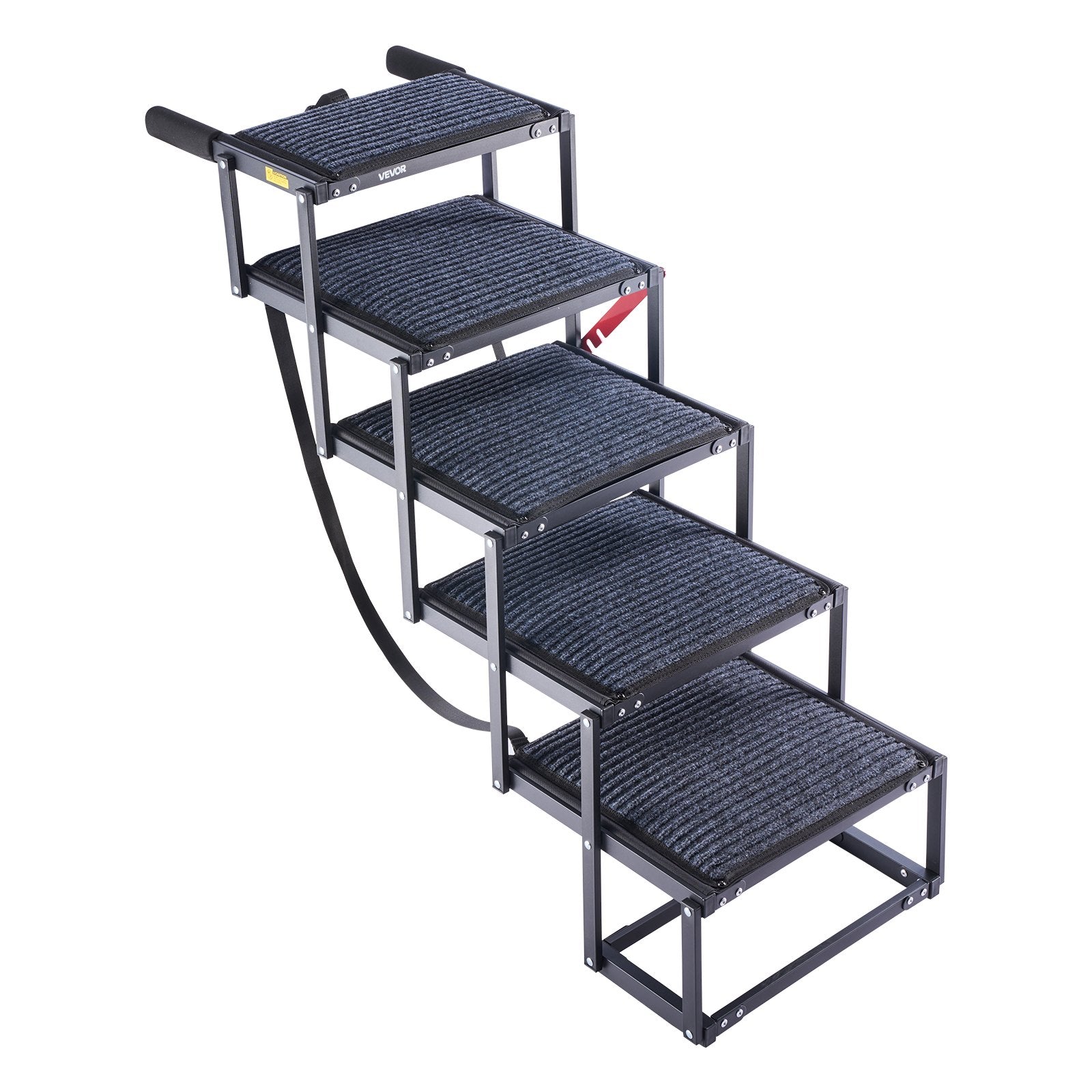 Šunų laipteliai automobiliui VEVOR 40x33-6, 5 pakopų, iki 91 kg