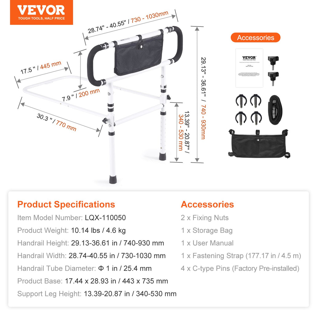 Lovos atrama VEVOR LQX-110050, 204 kg apkrova
