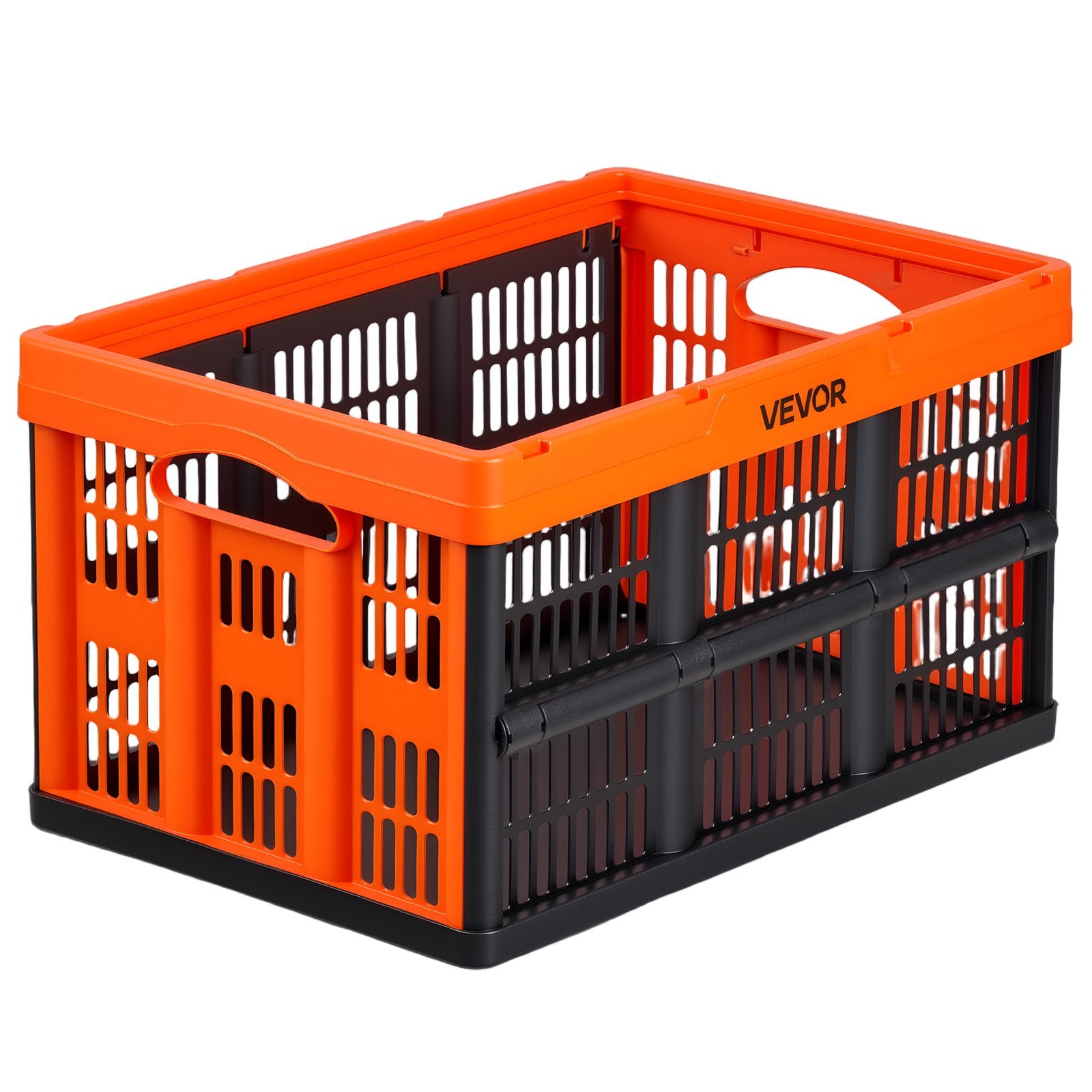 Sulankstomos plastikinės dėžės VEVOR ZJKS5336295W, 45 l (6 vnt.)