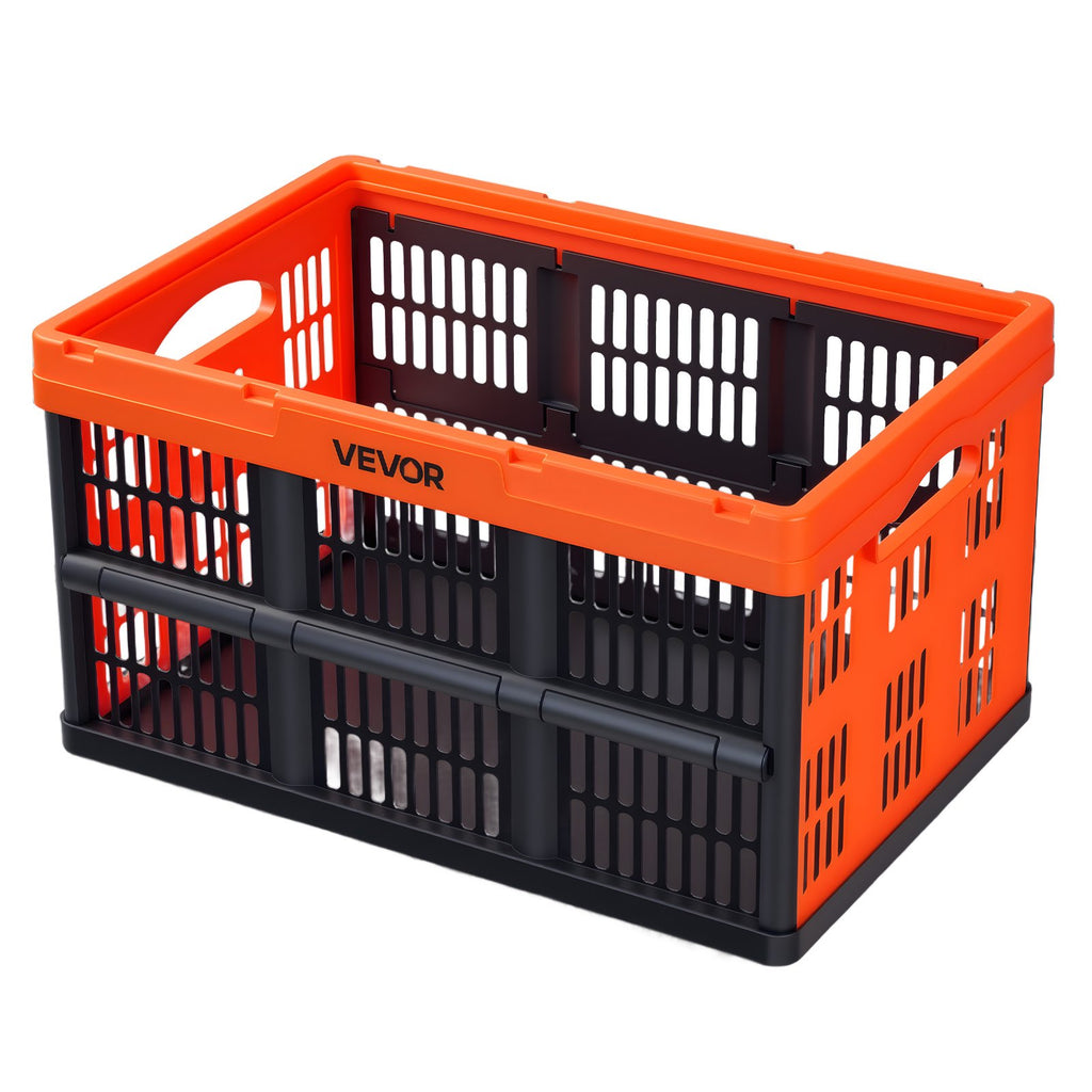 Sulankstomos plastikinės dėžės VEVOR ZJKS5336295W, 45 l (6 vnt.)